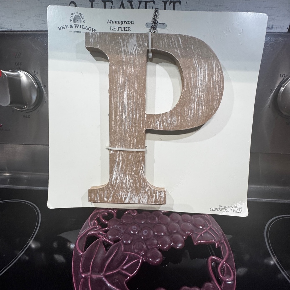 Brown Monogram Letter Wall Decor
